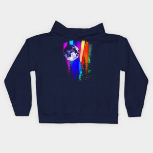 Northern Lights Moon Kids Hoodie